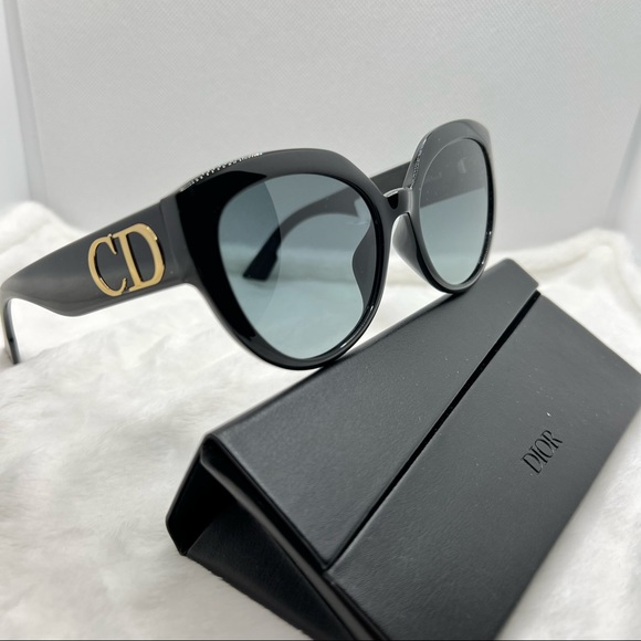 Dior Sunglasses New Authentic Christian Dior Classic Black Sunglasses - Picture 3 of 7